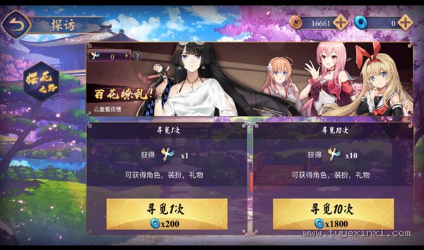 角色养成 寻觅